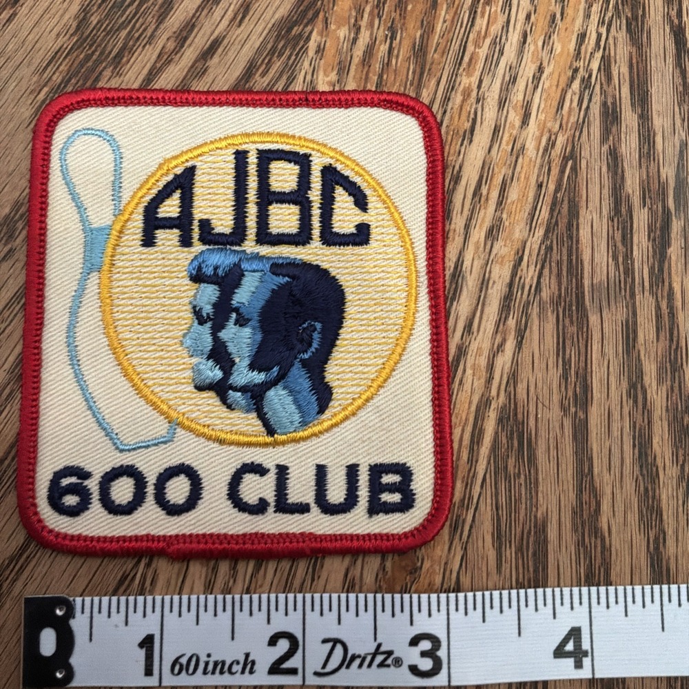League Champion - AJBC - Classic Faces Logo - Vintage Patch - 600 Bowling Award